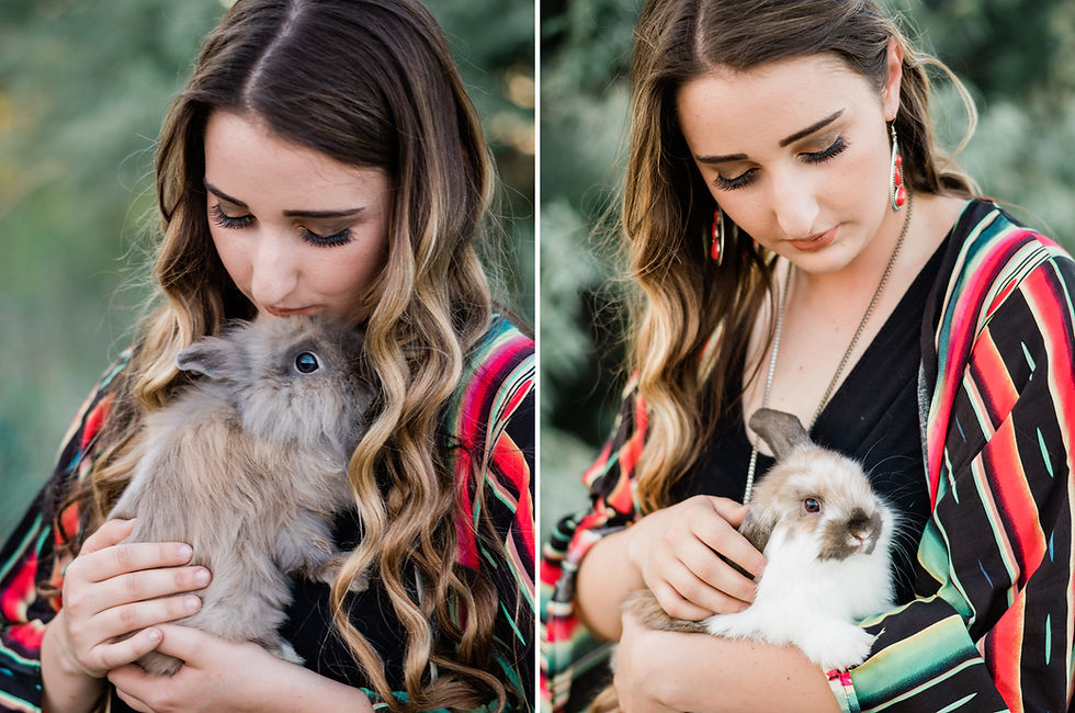Riata and her bunnies