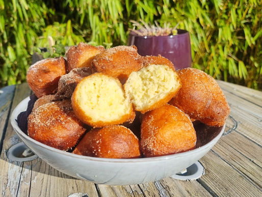 Beignets moelleux au fromage blanc.
