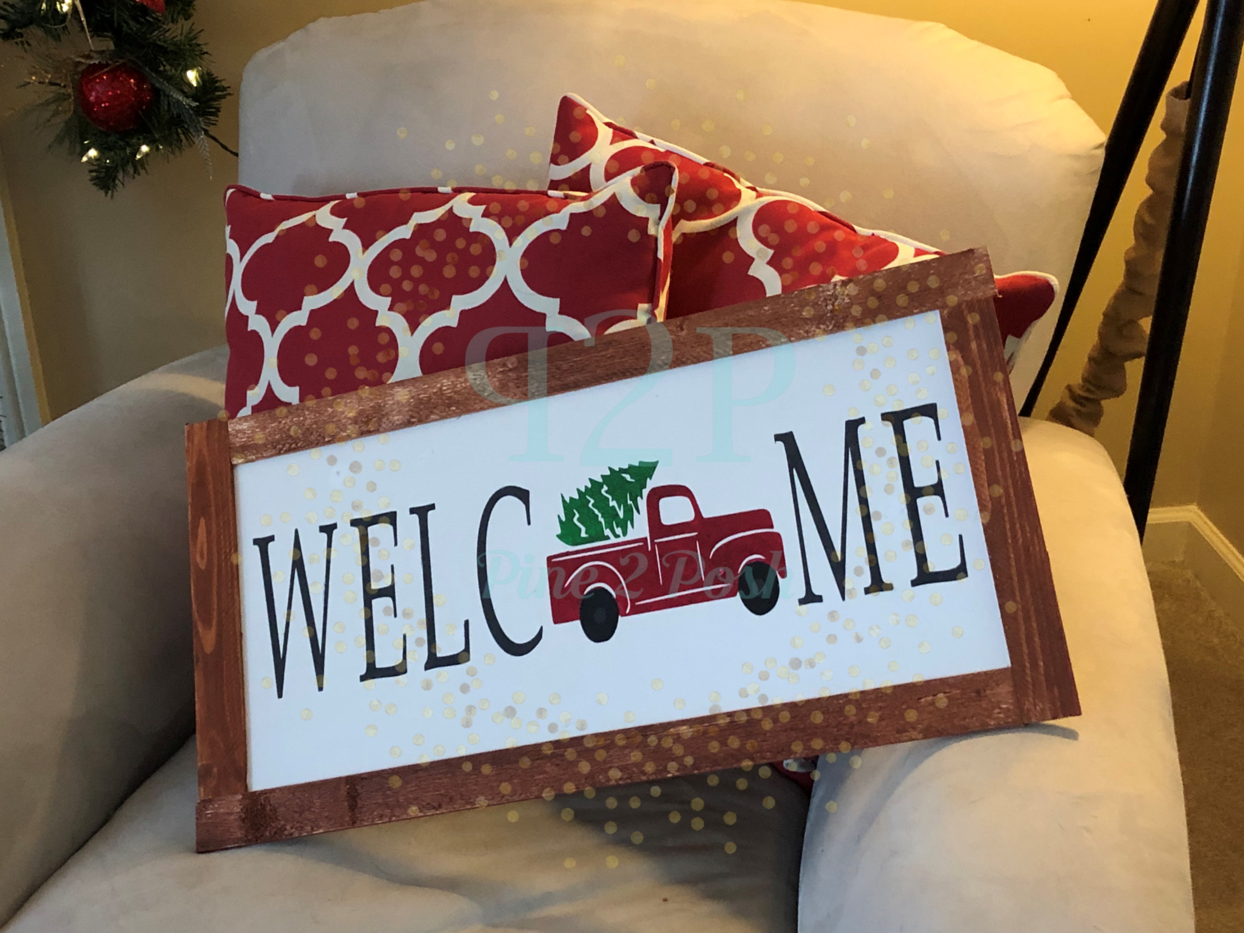 232 Red Truck Welcome CV