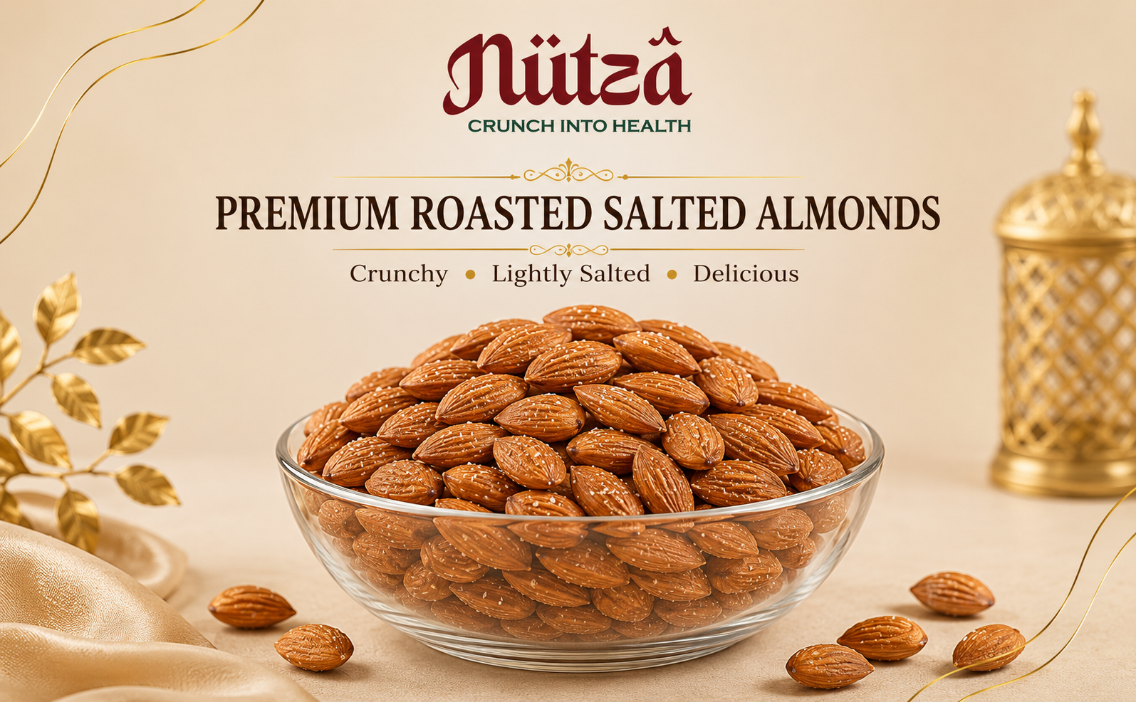 Premium Roasted Salted Almonds