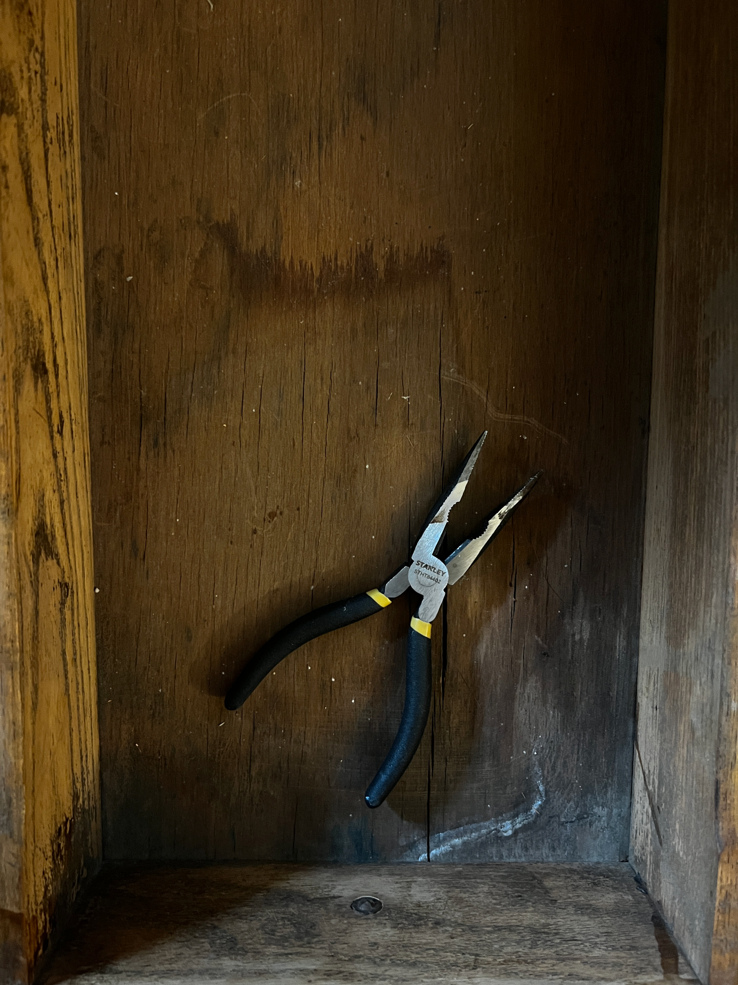 pliers in a drawer