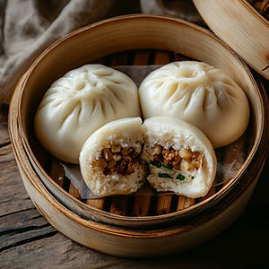素叉烧包 Veg Char Siu Bun (D12)