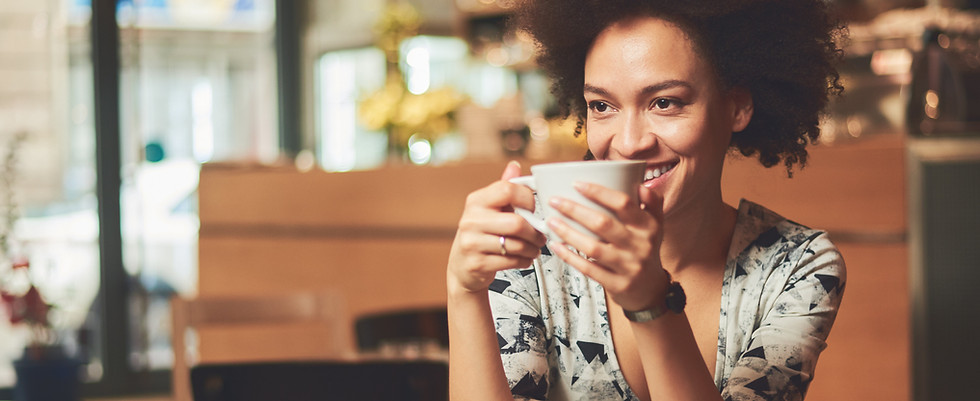 Entrepreneur having coffee