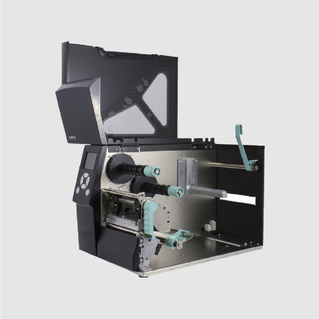 GoDEX ZX430i+ Industrial label printer – Model-referenced commercial product photograph; accessory and country part-number variation may differ.