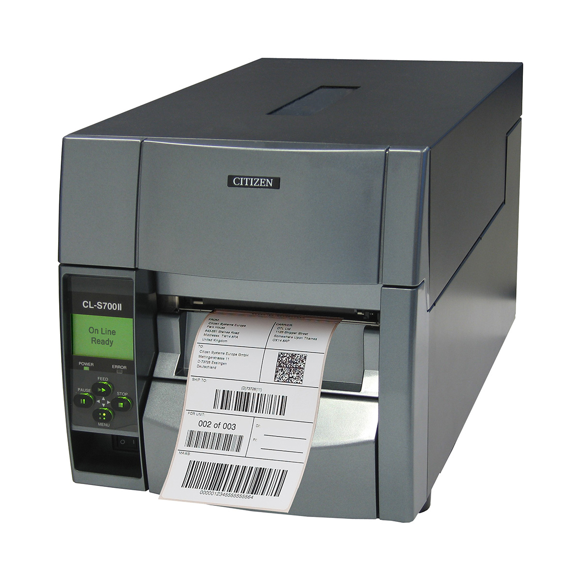 Citizen CL-S700DTII barcode printer official product photo