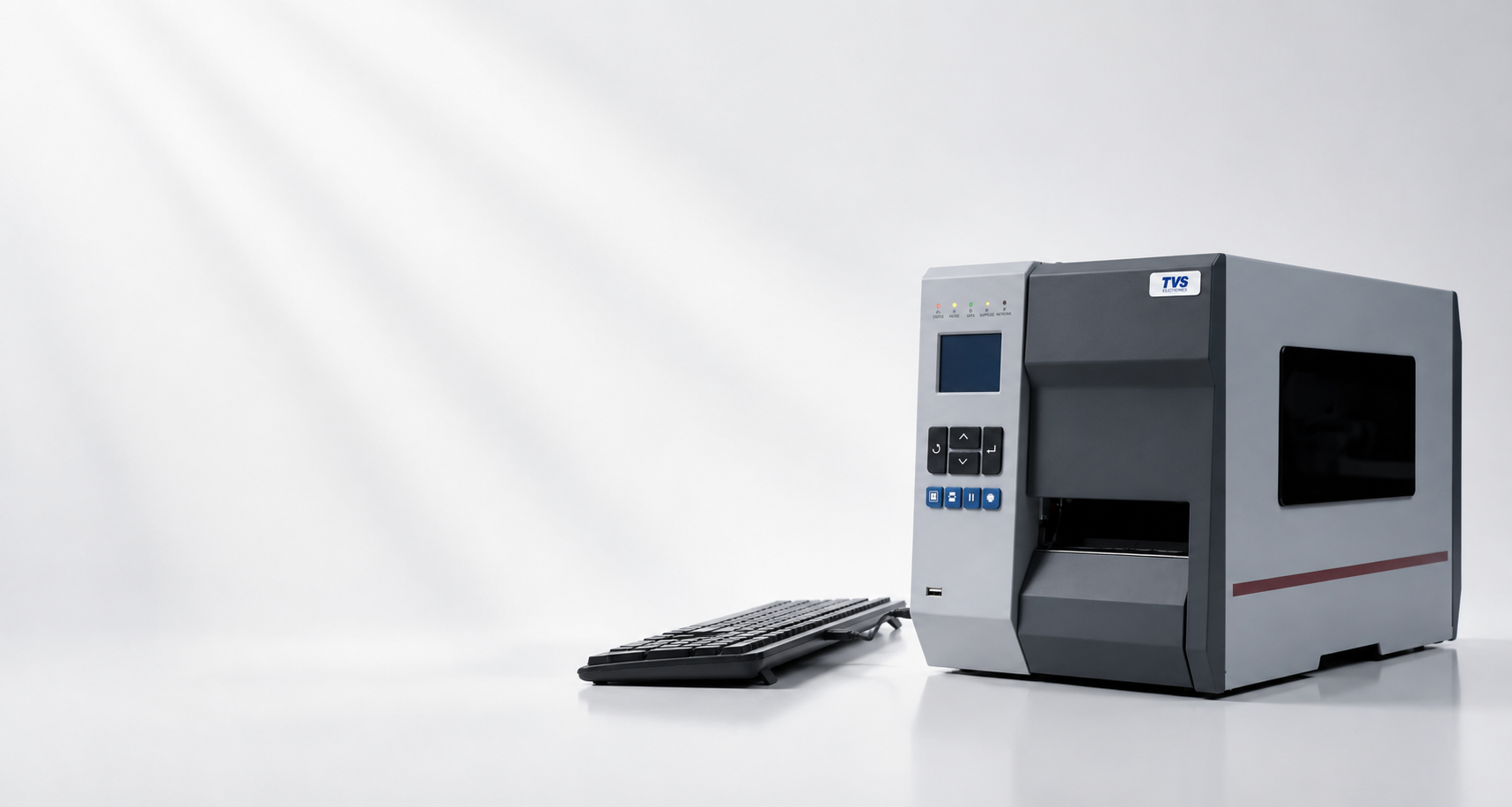 TVS ILP 5210 barcode printer Official TVS ILP 5210 / ILP 5308 family photo; shared design, variant appearance may differ