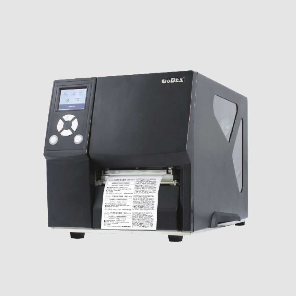 GoDEX ZX420i+ Industrial label printer – Model-referenced commercial product photograph; accessory and country part-number variation may differ.