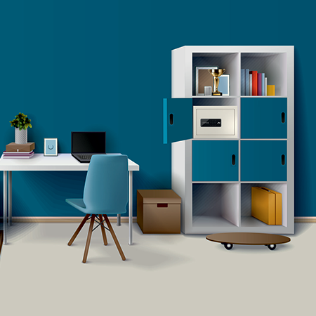 Thumbnail: Godrej NX Pro Digital (15L) Ivory Home Locker