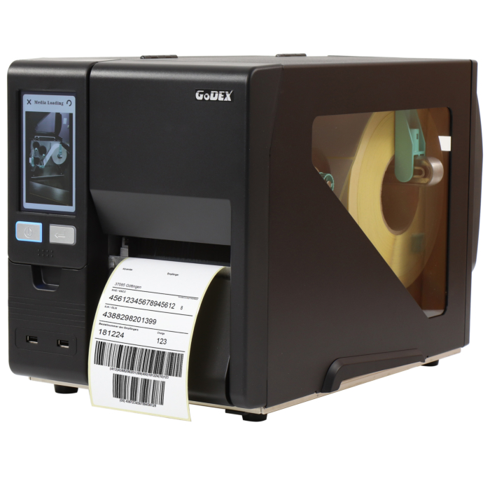 GoDEX GX4200i Pro Industrial label printer – Representative GXPRO product-family chassis image shared by GX4200i Pro, GX4300i Pro. Exact regional ports and hardware may differ.
