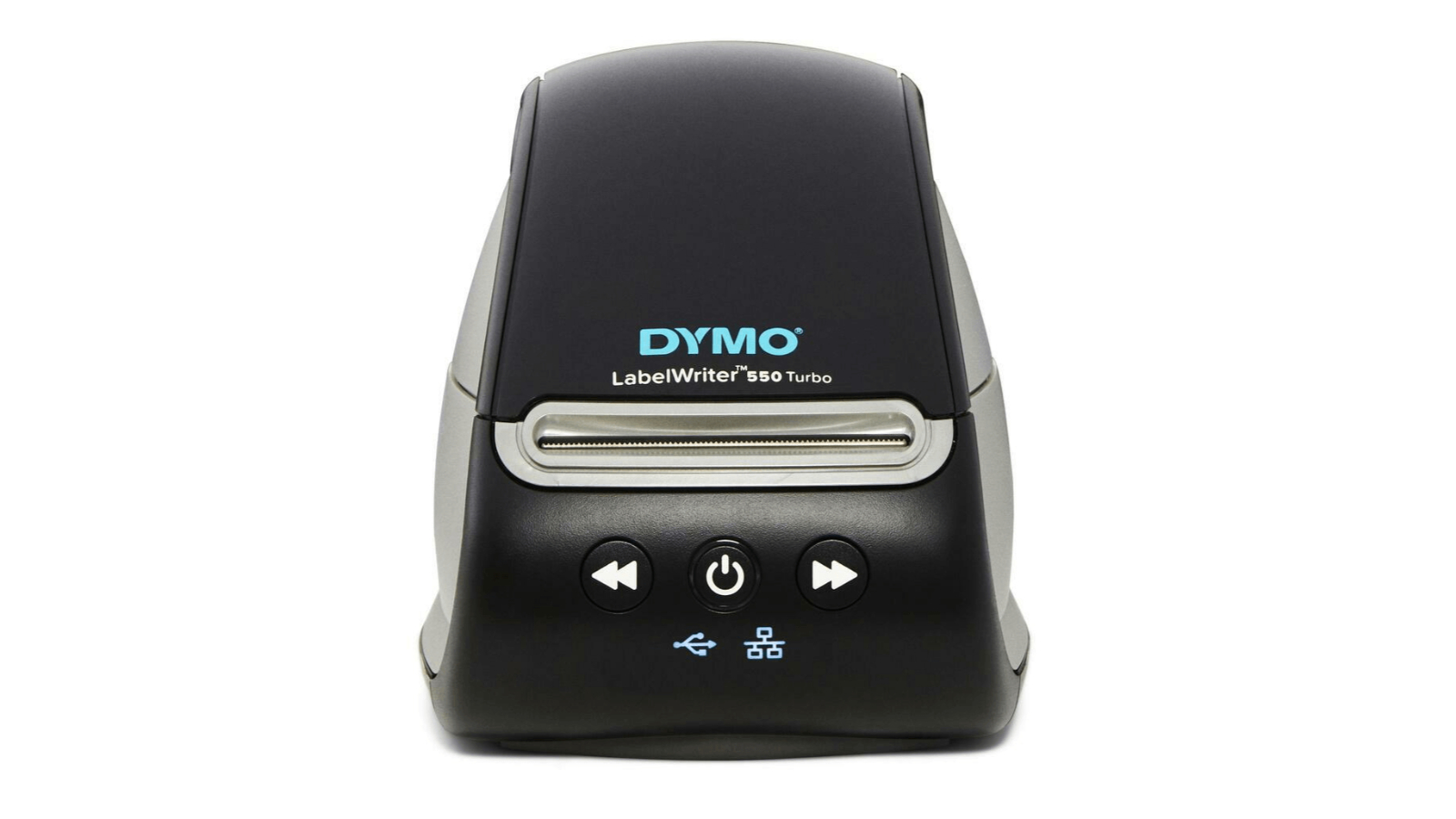 Actual DYMO LabelWriter 550 Turbo label printer — individual model photograph on clean white product background