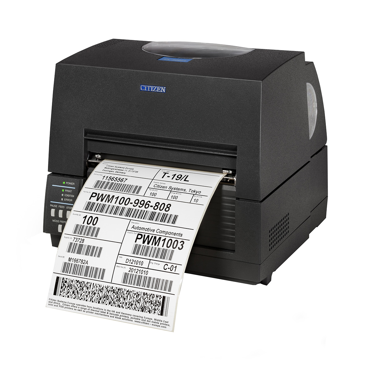Citizen CL-S6621 barcode printer official product photo