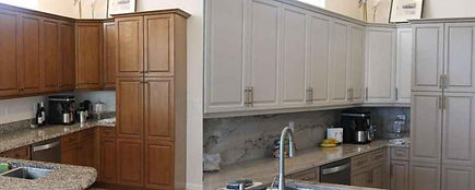 Kitchen Cabinet Refinishing Before and After Results