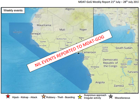 MDAT GoG (West Africa) Weekly Piracy Report #marsec #piracy #westafrica #mdatgog #shipping