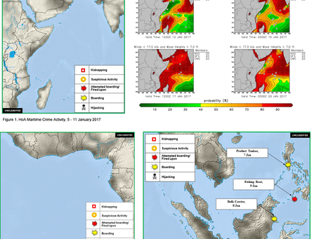 Office of Naval Intelligence #ONI Weekly #Piracy Report - Horn of Africa/ Gulf of Guinea/ SE Asia #m