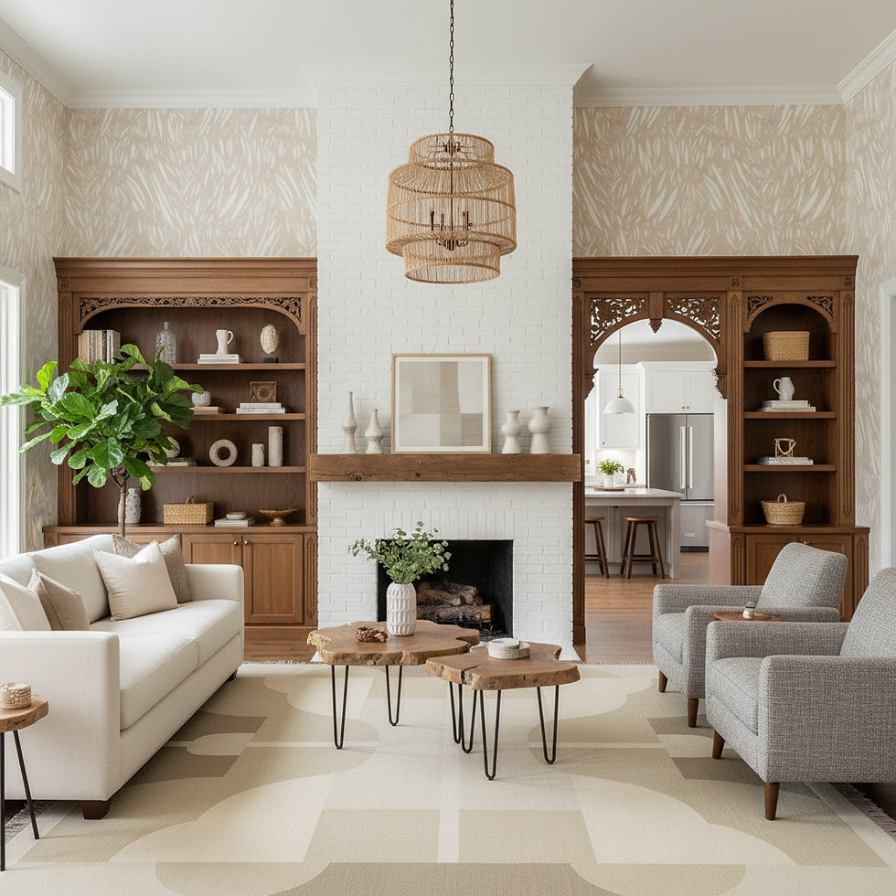 Thumbnail: Tactile Lineage Champagne Flatweave Rug