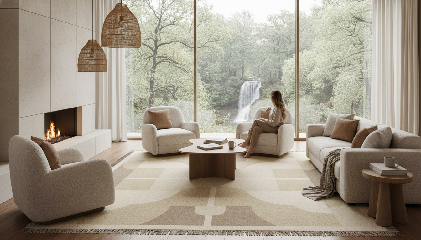 Tactile Lineage Champagne Flatweave Rug