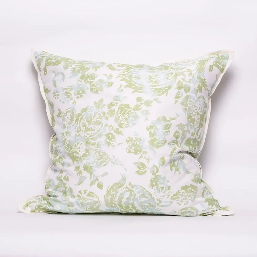 Thumbnail: MAB Studio - Antique Floral Fern & Sky Fabric