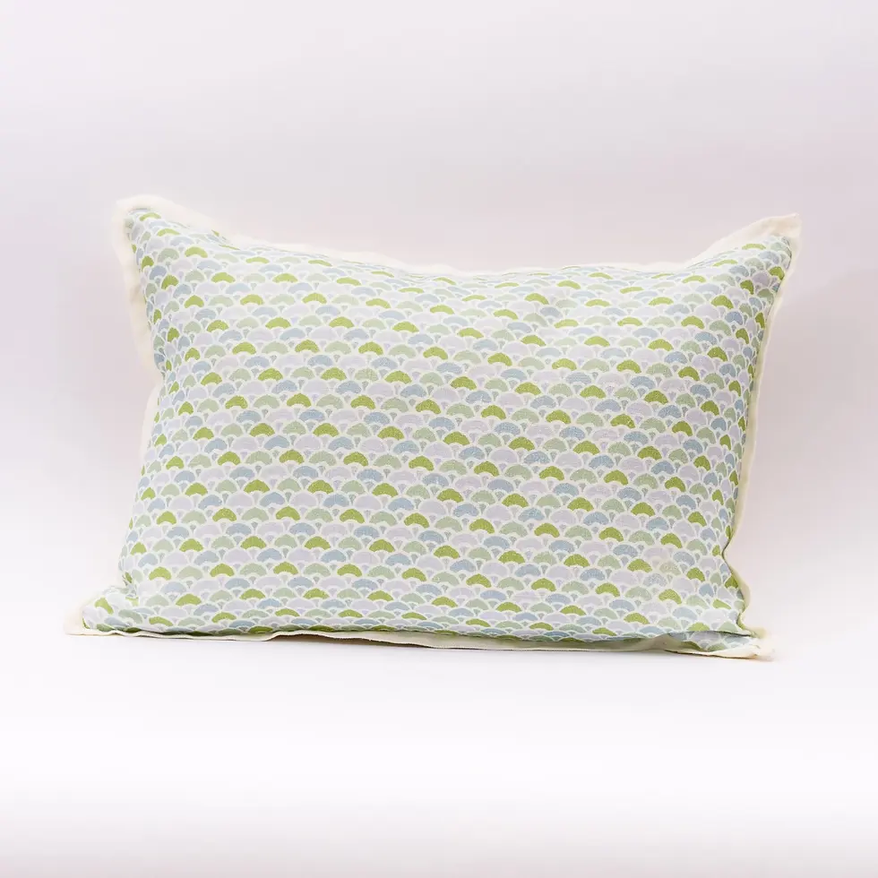 Thumbnail: MAB Studio - Fans Small Celery & Cadet Fabric