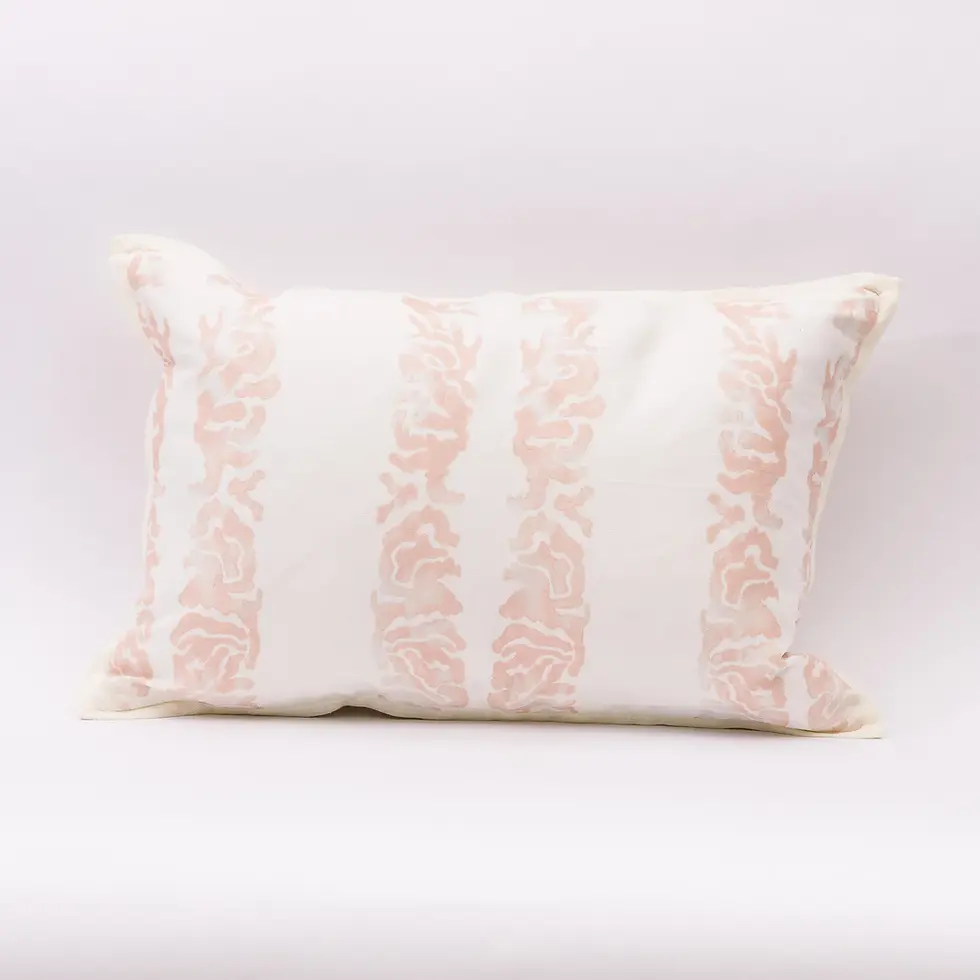 Thumbnail: MAB Studio - Coral Scroll Rose Gold Fabric