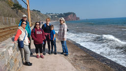 Strolling along Teignmouth seafront on CAFOD walk.jpg