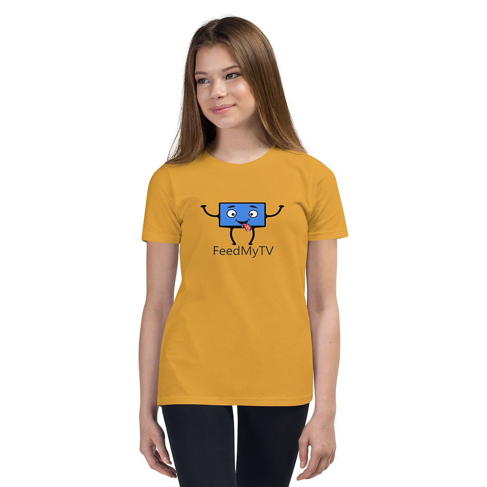 Thumbnail: FeedMyTV Front Logo Youth Short Sleeve T-Shirt