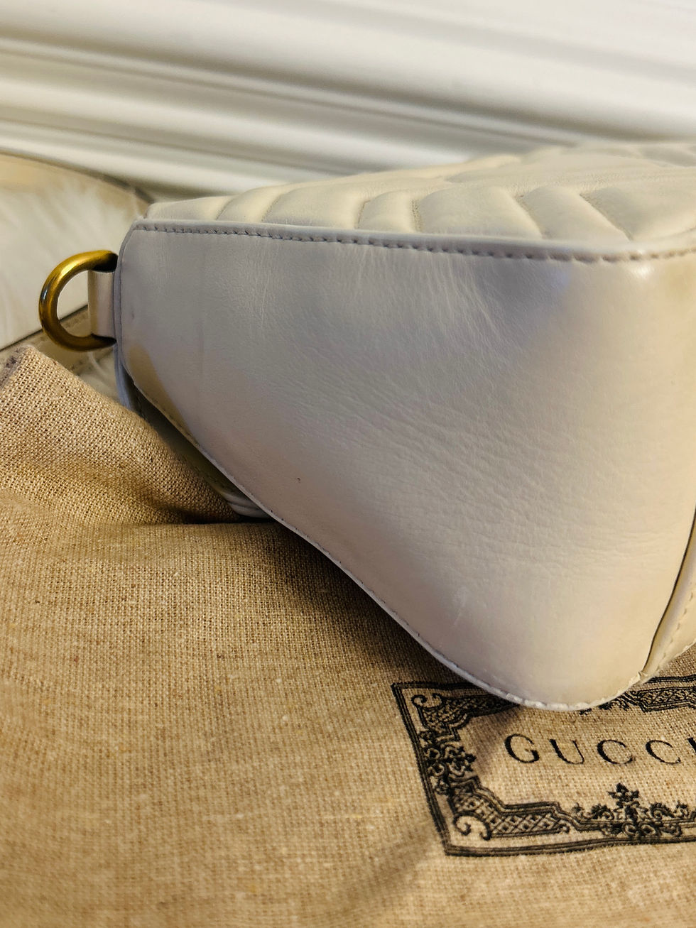 Thumbnail: Gucci Marmont Matelasse Top Handle  Bag