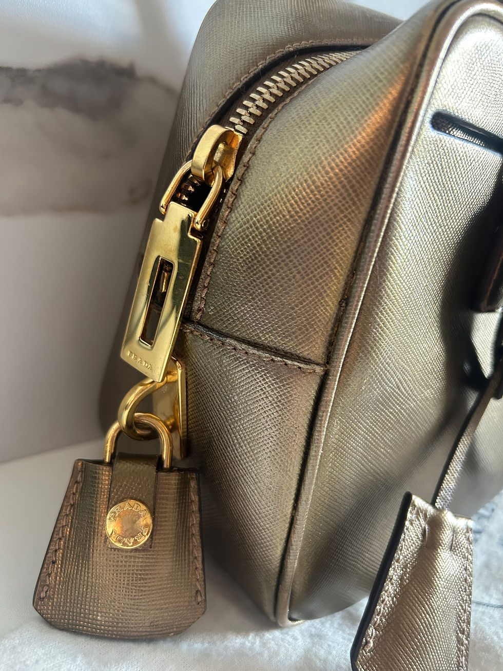 Thumbnail: Prada Saffiano Boston Bag with Strap