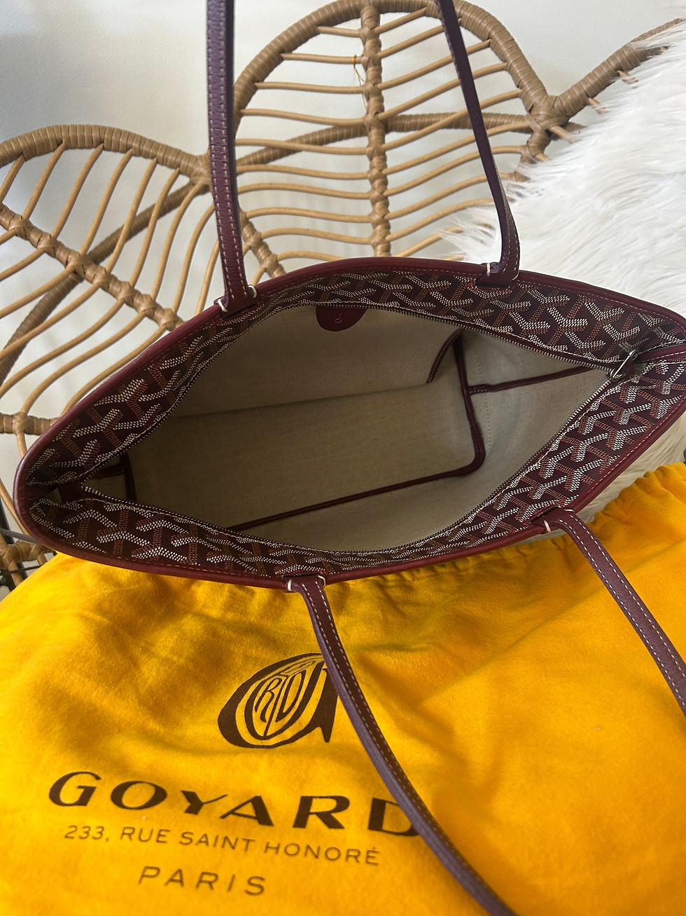 Thumbnail: GOYARD Artois PM in Bordeaux with dust bag and COA