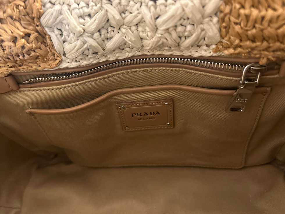 Thumbnail: Prada Raffia Tote with Original Strap 