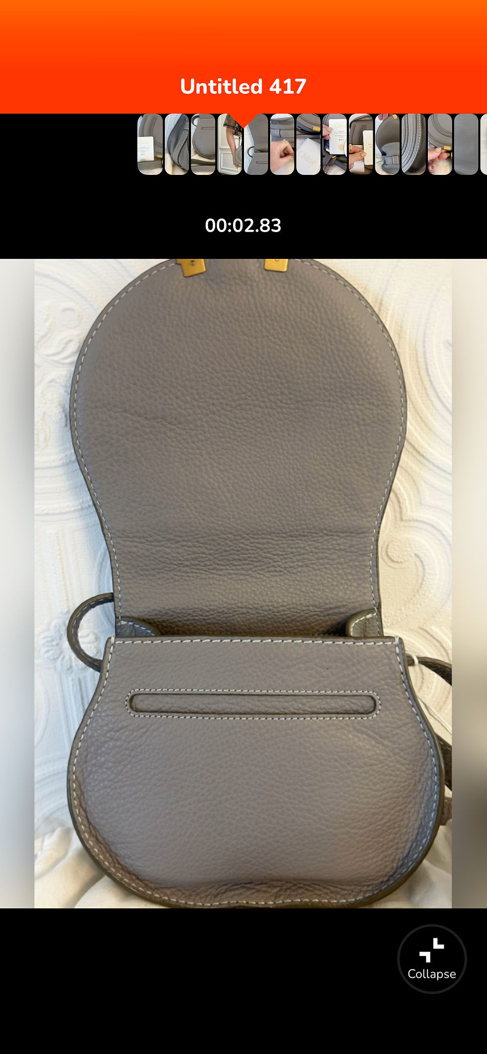 Thumbnail: Chloe' Marcie Small Saddle Bag