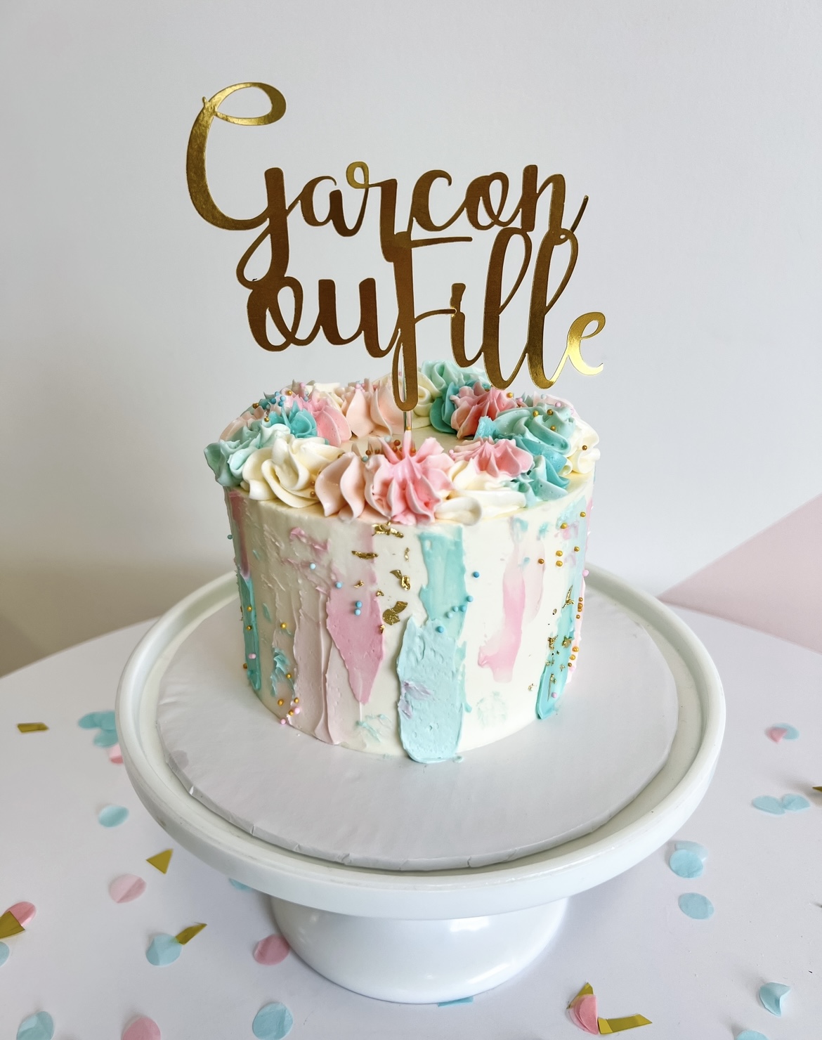Gâteau dévoilement sexe