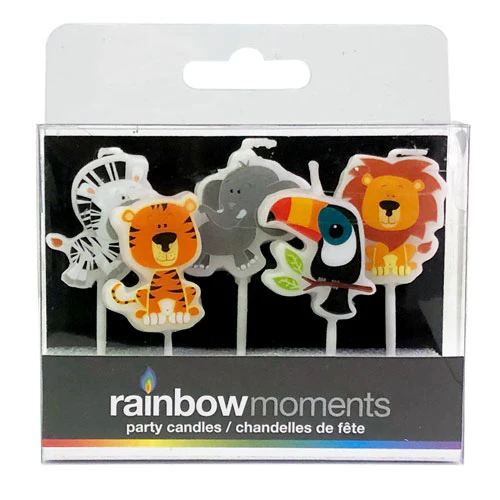 Bougies animaux jungle