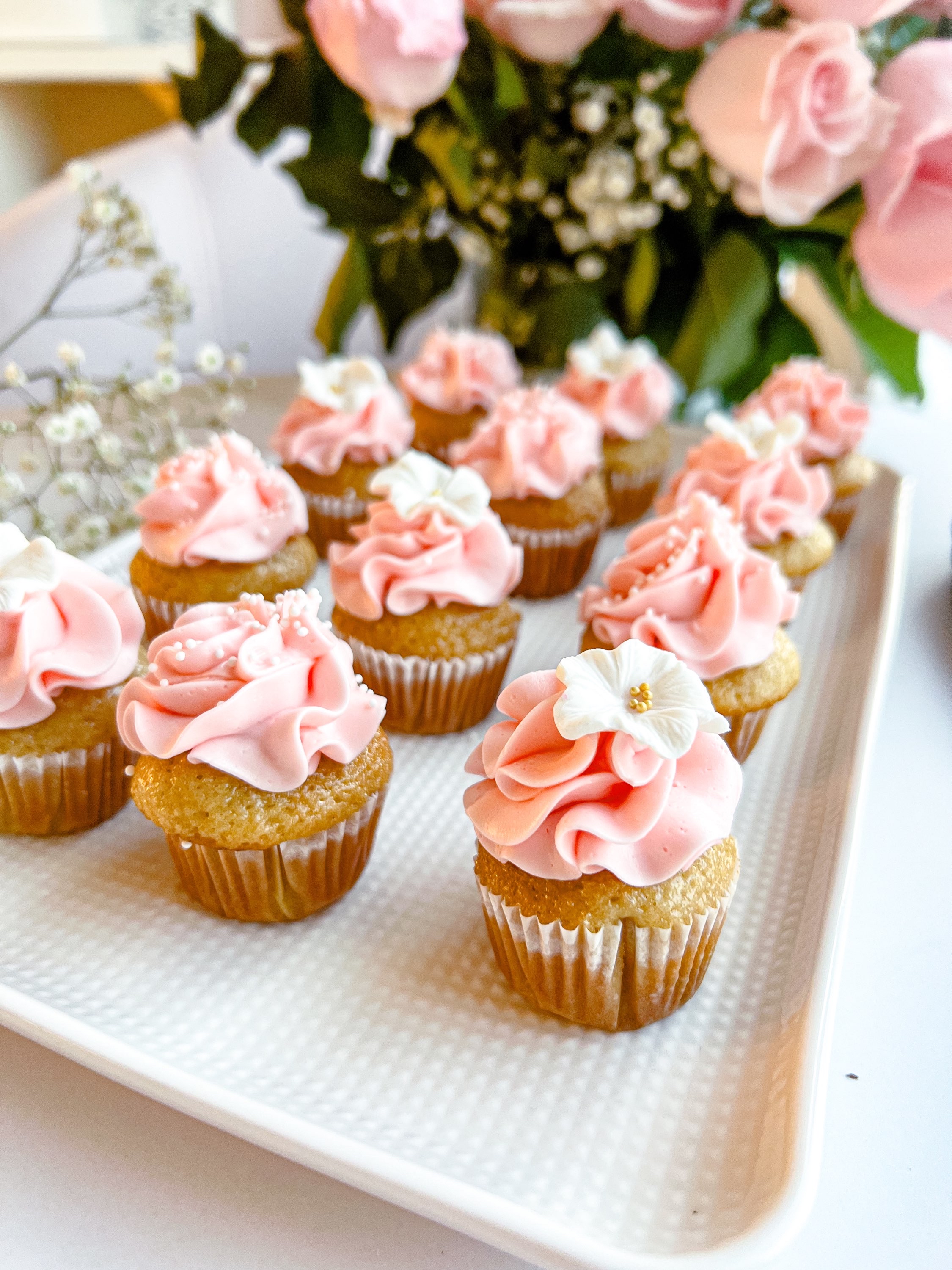 12 Mini cupcakes fête des mères