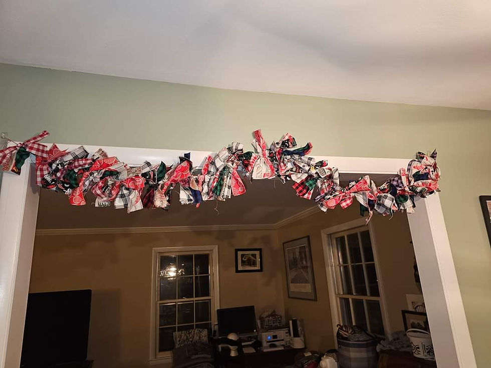 Thumbnail: Rustic Rag Tie Garland - 6' Long 