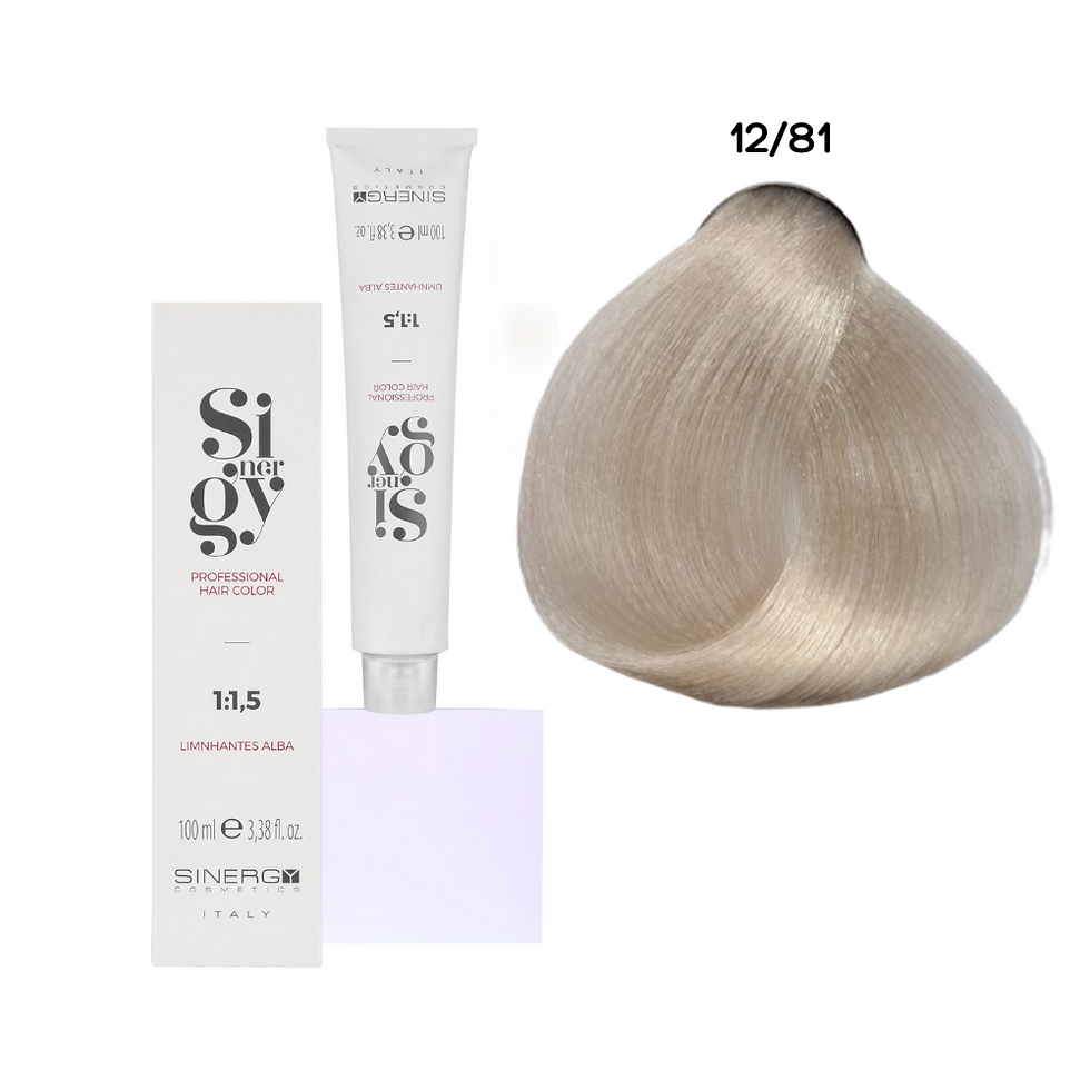 Sinergy Cosmetics matu krāsa Nr. 12/81 ultra gaišs pērļu blonds 100ml