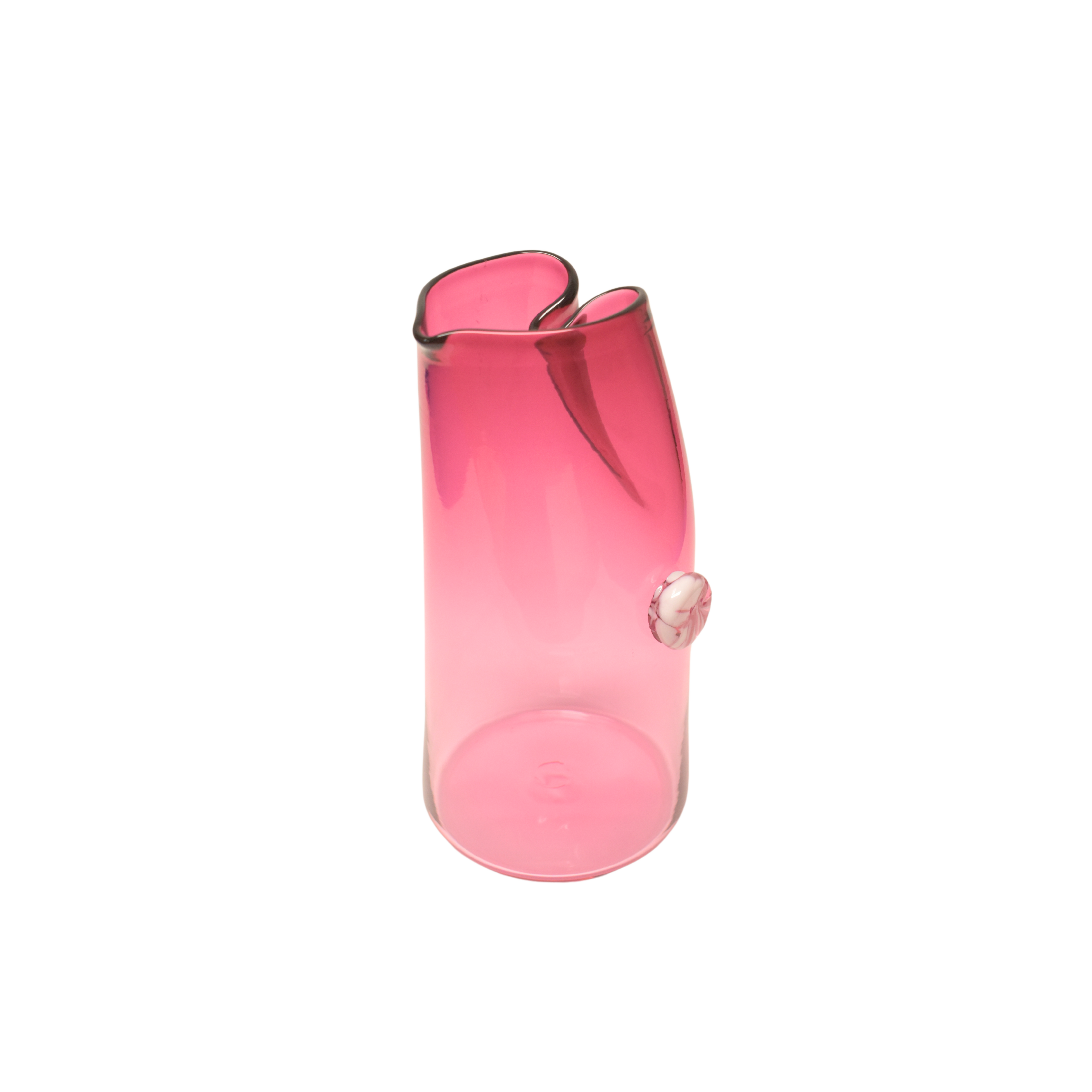 Folded Carafe in Fuchsia with a button