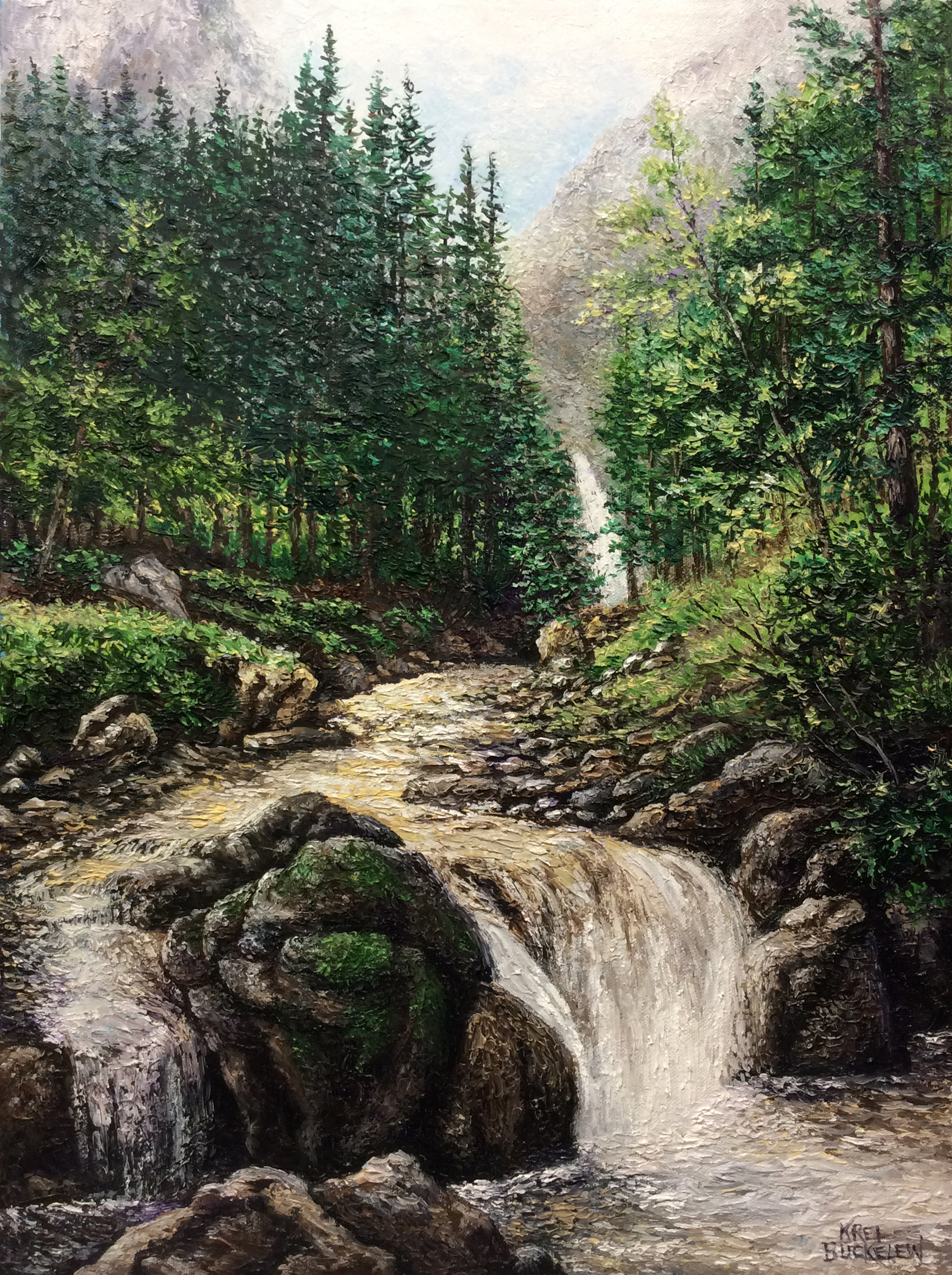 Rocky Mountain Falls in Springtime copy