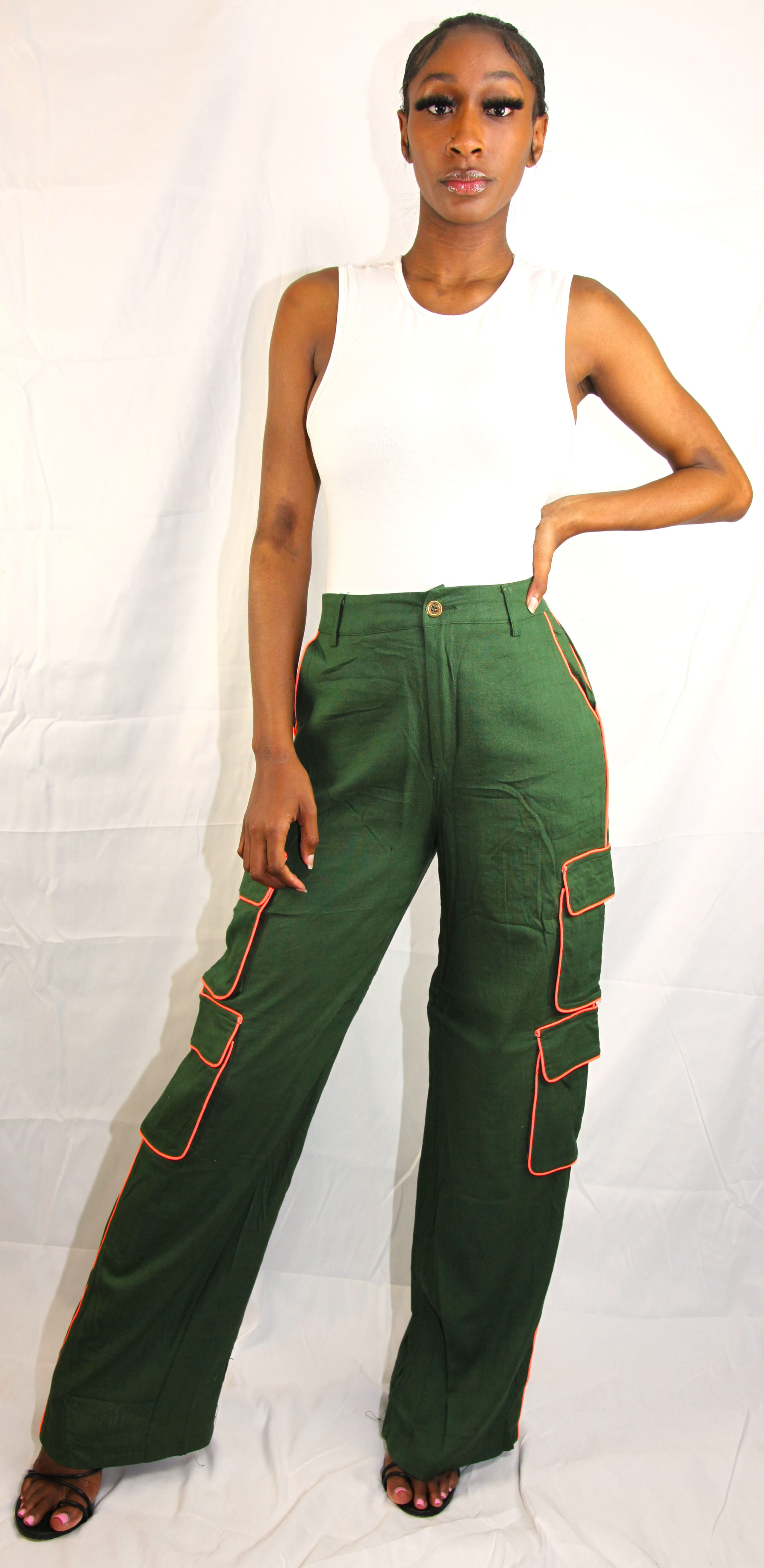 Fancy Collection Wide Leg Cargo Pant