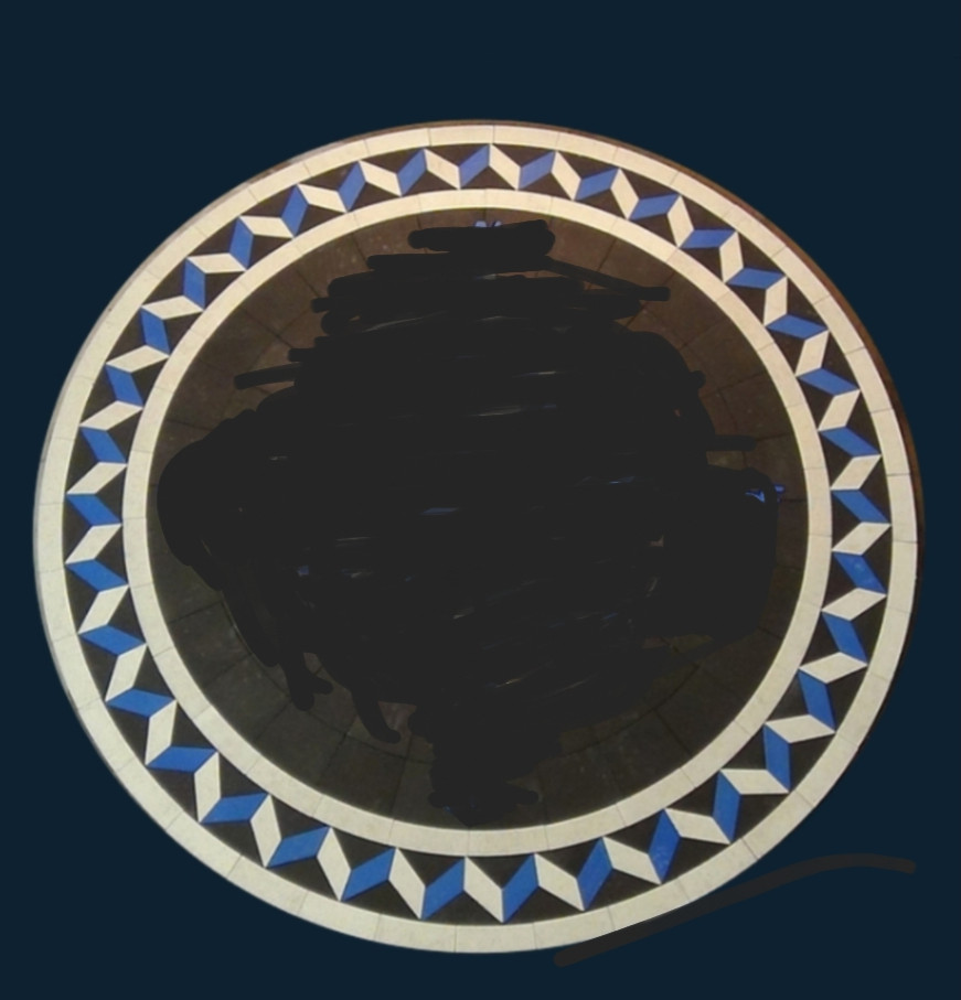 PAVERART, inlay, patio, personalized patio, custom pavers, patio inlay