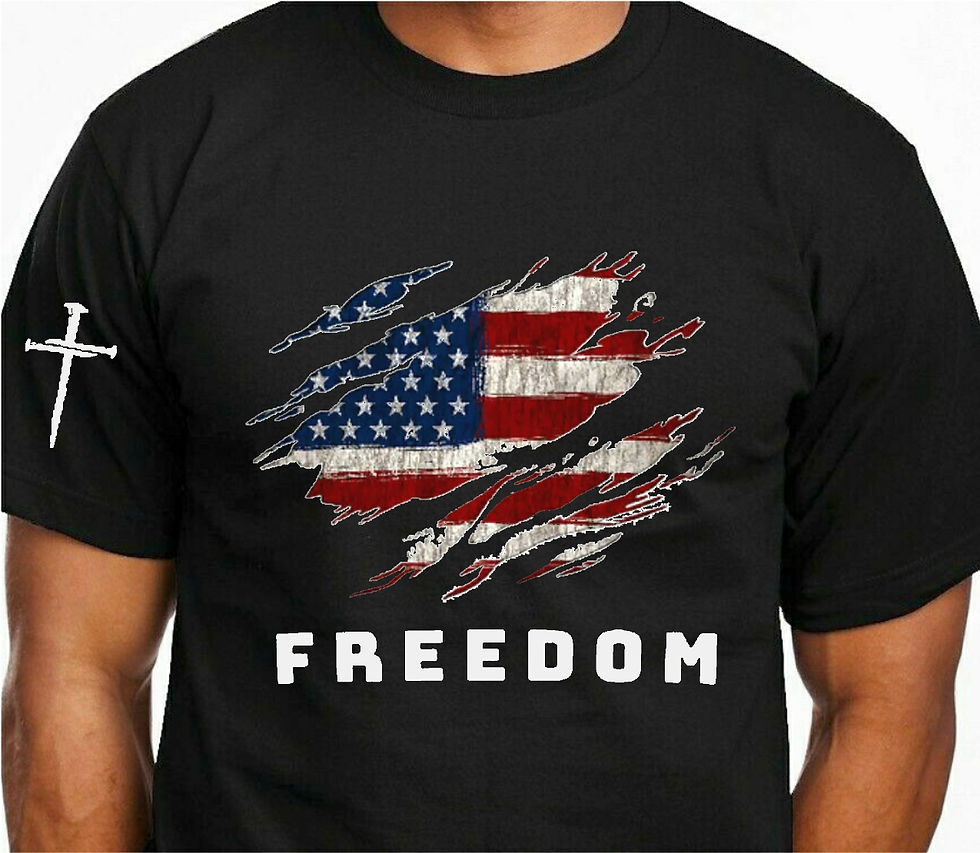 Charlie Kirk Shirt GRUNGE AMERICAN FLAG FREEDOM CROSS