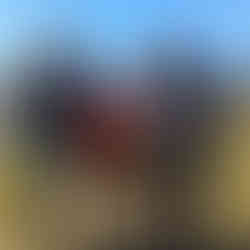 Deux hommes souriants après leur cours de kitesurf en duo, posant avec leur instructrice de Plein Vent les îles.