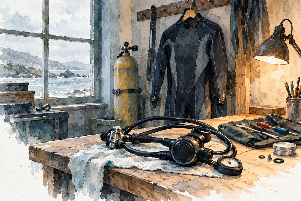 Servicing your dive kit over winter: what a service actually covers