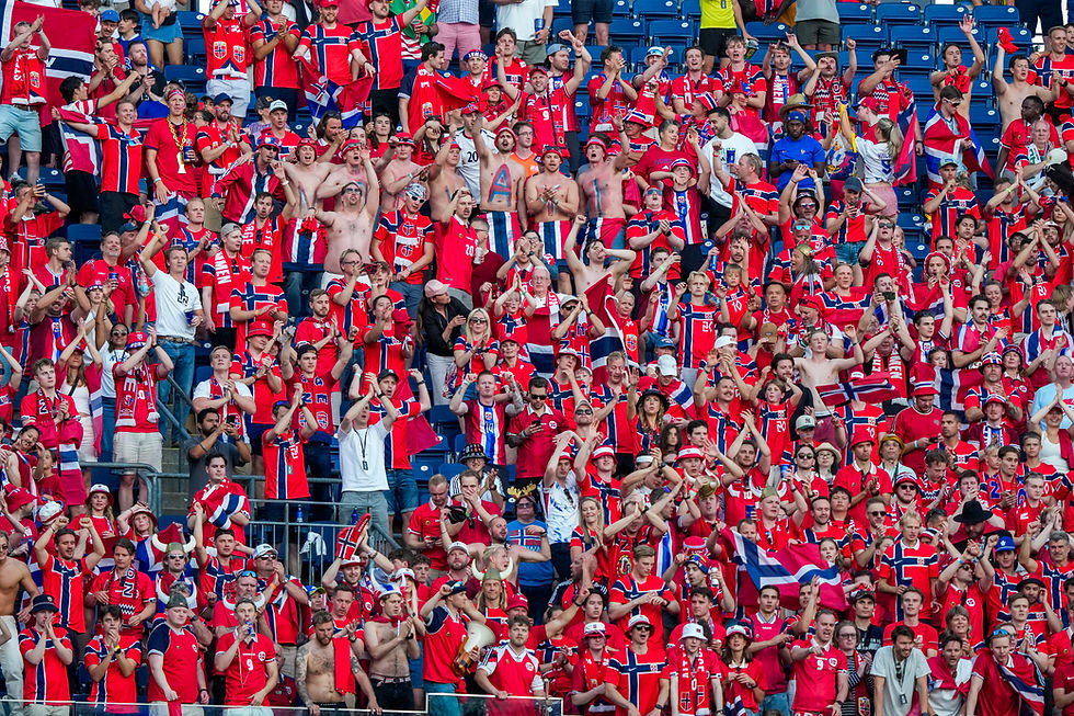Fotball-VM 2026: Irak - Norge (1-4)
Foxborough, Massachusetts, USA 20260616. Norske supportere etter kampslutt i fotballkampen i VM 2026 mellom Irak og Norge på Boston stadion. Foto: Fredrik Varfjell / NTB