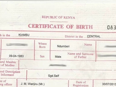 Gov’t announces loss of 900 birth certificates