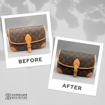 LOUIS VUITTON Diane Monogram 帆布法棍包 棕色 補色