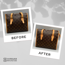 LOUIS VUITTON Popincourt HautMonogram 帆布手提肩背包 棕色 清潔/換皮