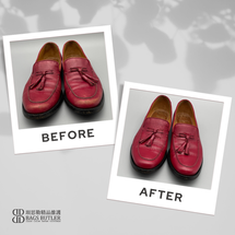 SMITH 流蘇小牛皮樂福鞋 紅色 清潔/翻新