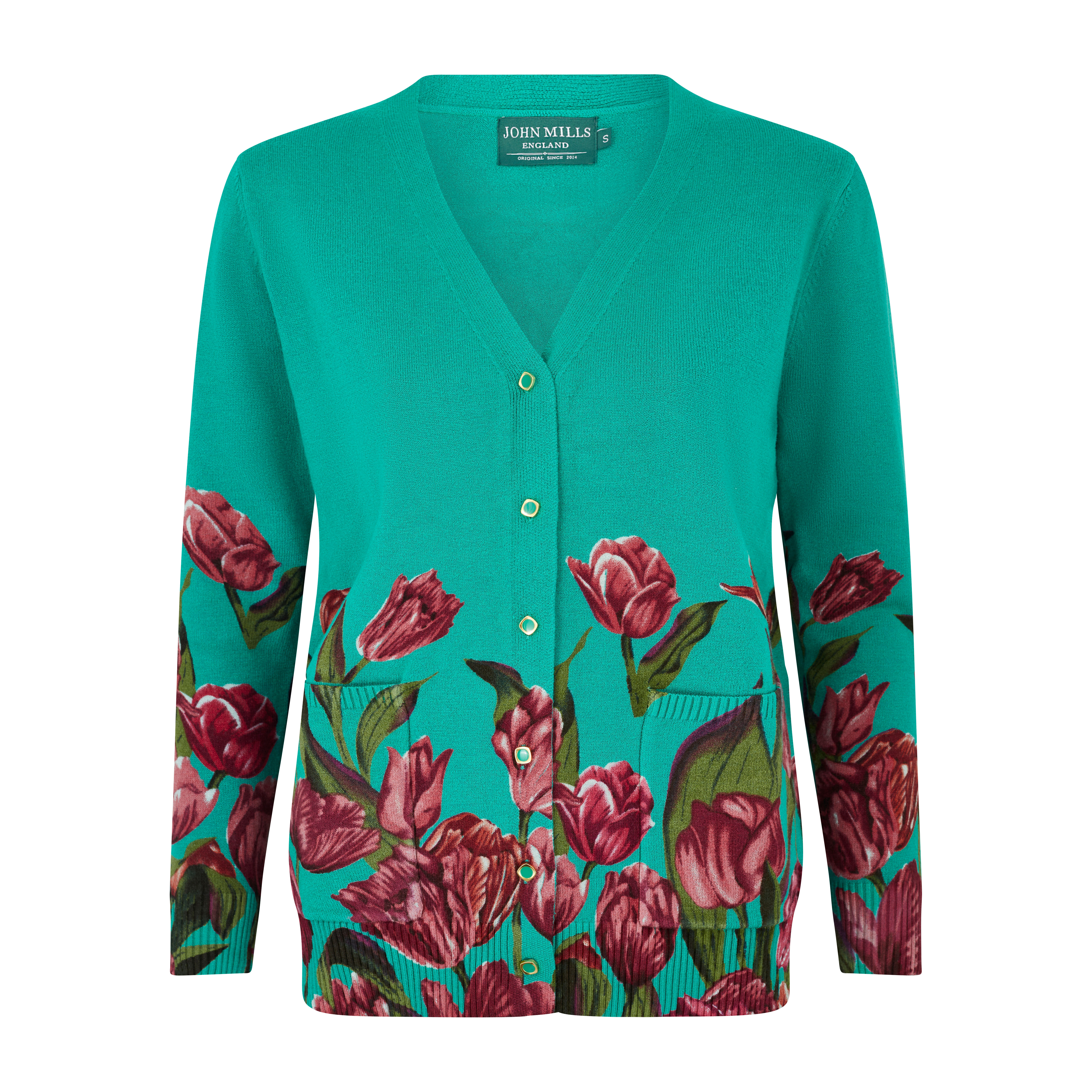 JM27 Tulip Cardigan-Turquoise