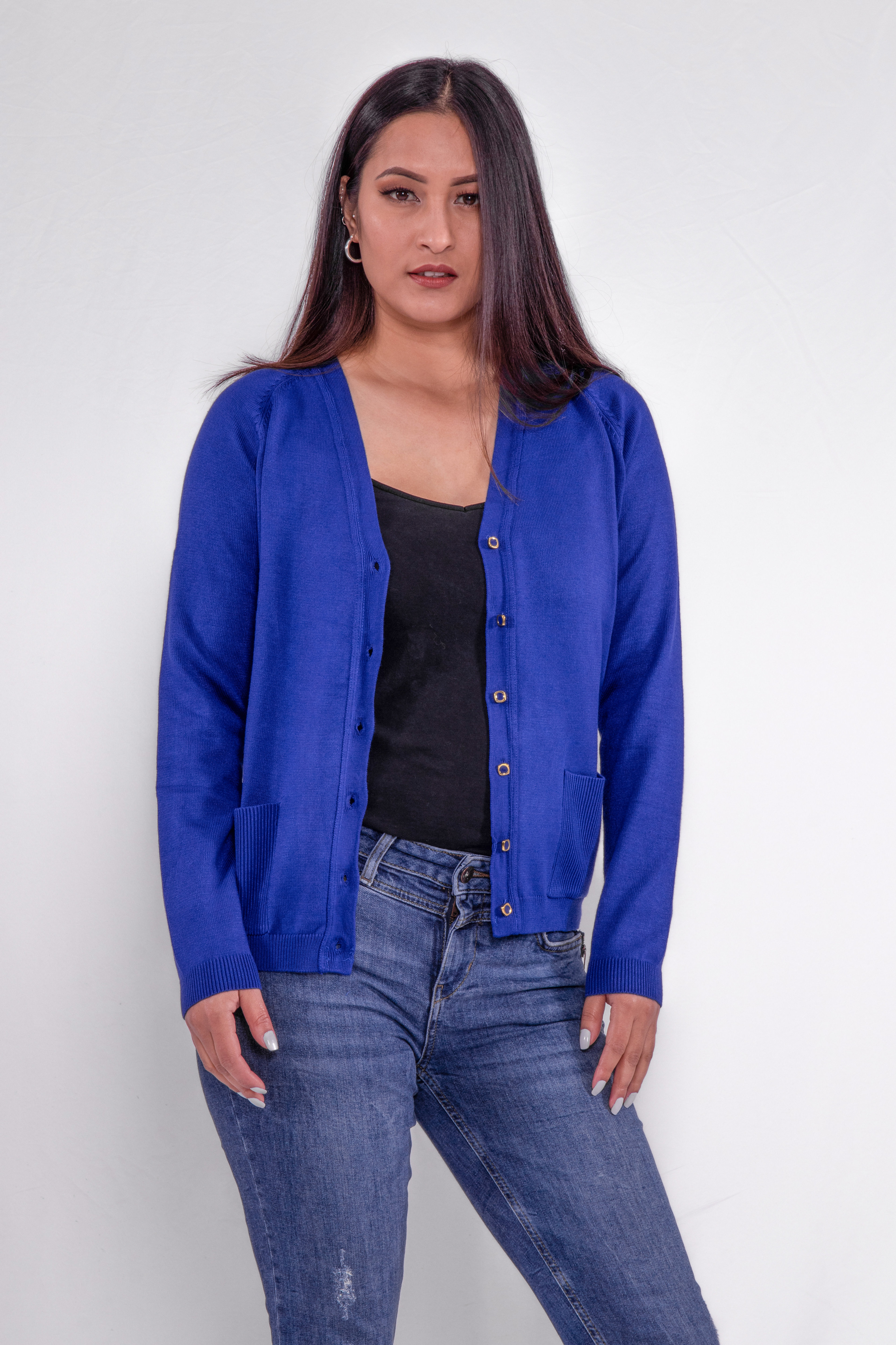 JM60-John Mills Pocket Cardigan- Ink 