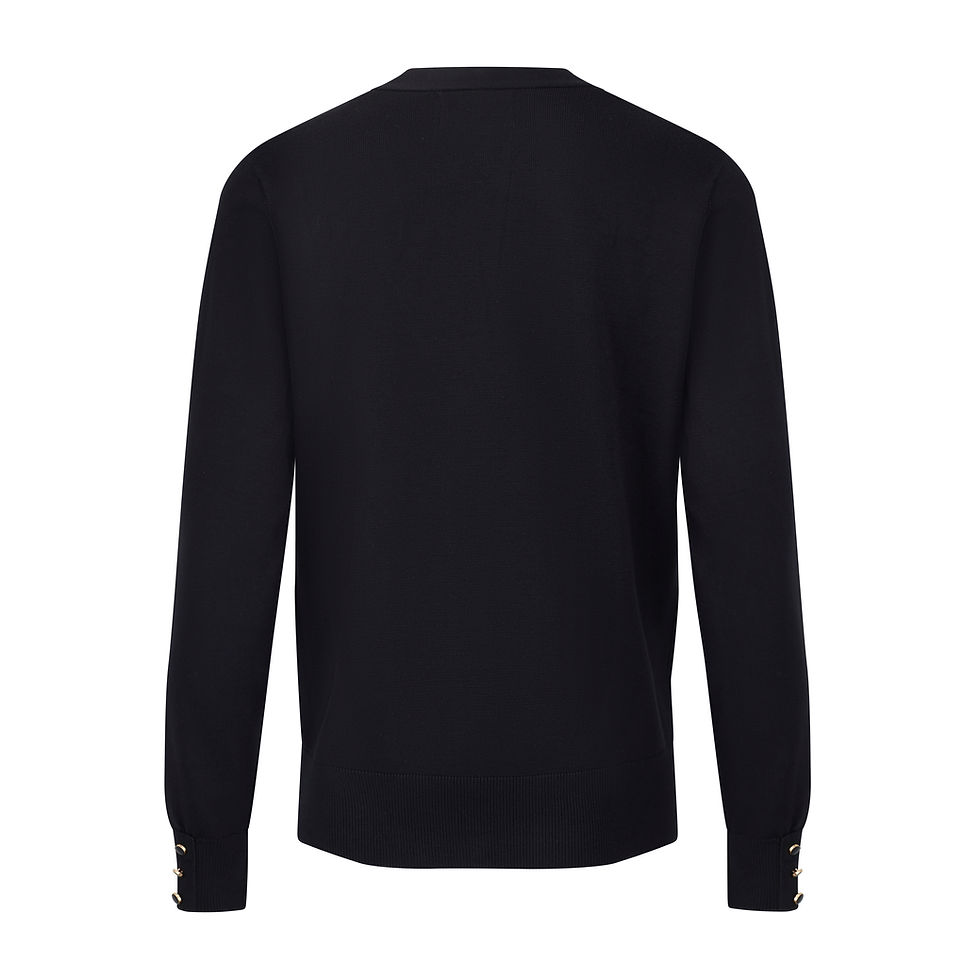 Thumbnail: JM62 Three buttons on the sleeves-Black